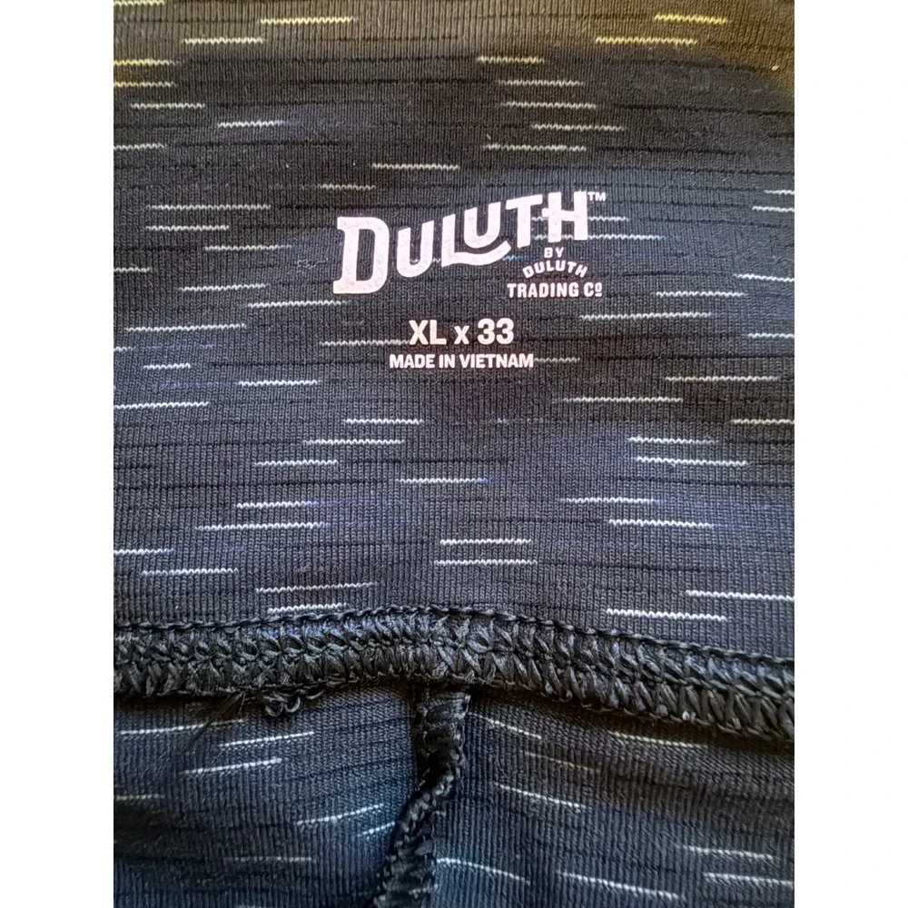 Duluth Trading NoGA Bootcut Pants‎ XL x 33 Teal Print Stretch Casual Outdoor NWT